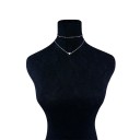 Ladies' Double Necklace with Heart 6