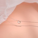 Ladies' Double Necklace with Pendant D534 5
