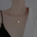 Ladies' Double Necklace with Pendant D591 5
