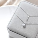 Ladies' Double Necklace with Pendant D591 6