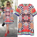 Ladies' Dress with Colourful Pattern 5