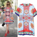 Ladies' Dress with Colourful Pattern 6