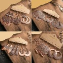 Ladies' Drop Earrings 3 Pairs G1018 17