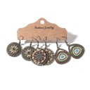 Ladies' Drop Earrings 3 Pairs J450 4