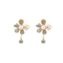 Ladies' Drop Earrings Flowers G1289 1