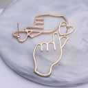 Ladies' Drop Earrings Hands A3162 4