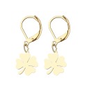 Ladies' Drop Earrings with a Four-Leaf Clover 2