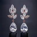 Ladies' Drop Earrings with Crystals G1241 2