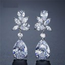Ladies' Drop Earrings with Crystals G1241 1
