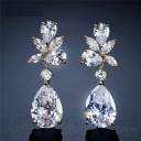 Ladies' Drop Earrings with Crystals G1241 6