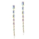 Ladies' Drop Earrings with Crystals G1294 5