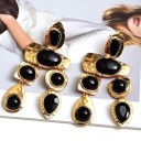 Ladies' Drop Earrings with Crystals G808 6