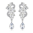 Ladies' Drop Earrings with Crystals G937 4