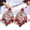 Ladies' Drop Earrings with Crystals G971 1