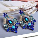 Ladies' Drop Earrings with Crystals G971 6