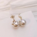 Ladies' Drop Earrings with Pearl G762 3
