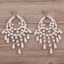 Ladies' Drop Earrings with Pearls G1300 4