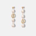 Ladies' Drop Earrings with Pearls G550 2