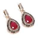 Ladies' Drop Earrings with Pendant G923 2