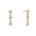 Ladies' Drop Earrings with Stones R89 4
