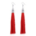 Ladies' Drop Earrings with Tassel G167 4