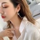 Ladies' Drop Earrings with the Letter D 2