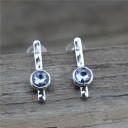 Ladies' Drop Earrings with Zircon G1210 7