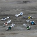 Ladies' Drop Earrings with Zircon G1210 9