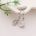 Ladies' Drop Earrings with Zircon G588 10