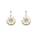 Ladies' Drop Earrings with Zirconia G1182 3