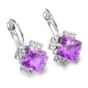 Ladies' Drop Earrings with Zirconia G1203 4