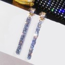 Ladies' Drop Earrings with Zirconia G125 2