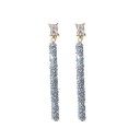Ladies' Drop Earrings with Zirconia G125 7