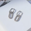 Ladies' Drop Earrings with Zirconia G141 3