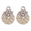 Ladies' Drop Earrings with Zirconia G202 45
