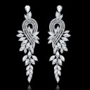 Ladies' Drop Earrings with Zirconia G617 2