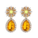 Ladies' Drop Earrings with Zirconia G639 16