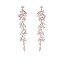 Ladies' Drop Earrings with Zircons G501 4
