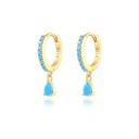 Ladies' Drop Earrings with Zircons H743 4