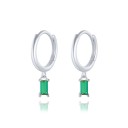 Ladies' Drop Earrings with Zircons H743 12