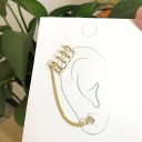 Ladies' Earrings with Chain H841 2