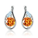 Ladies' Earrings with Gemstone R71 3