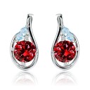 Ladies' Earrings with Gemstone R71 1