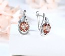 Ladies' Earrings with Gemstone R71 8