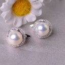 Ladies' Earrings with Pearl C1082 1