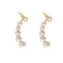 Ladies' Earrings with Pearls G1089 8