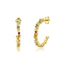 Ladies' Earrings with Stones A1704 9