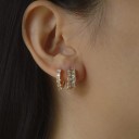 Ladies' Earrings with Zirconia G229 33