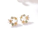 Ladies' Earrings with Zirconia G390 5