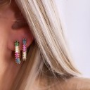 Ladies' Earrings with Zircons G315 21